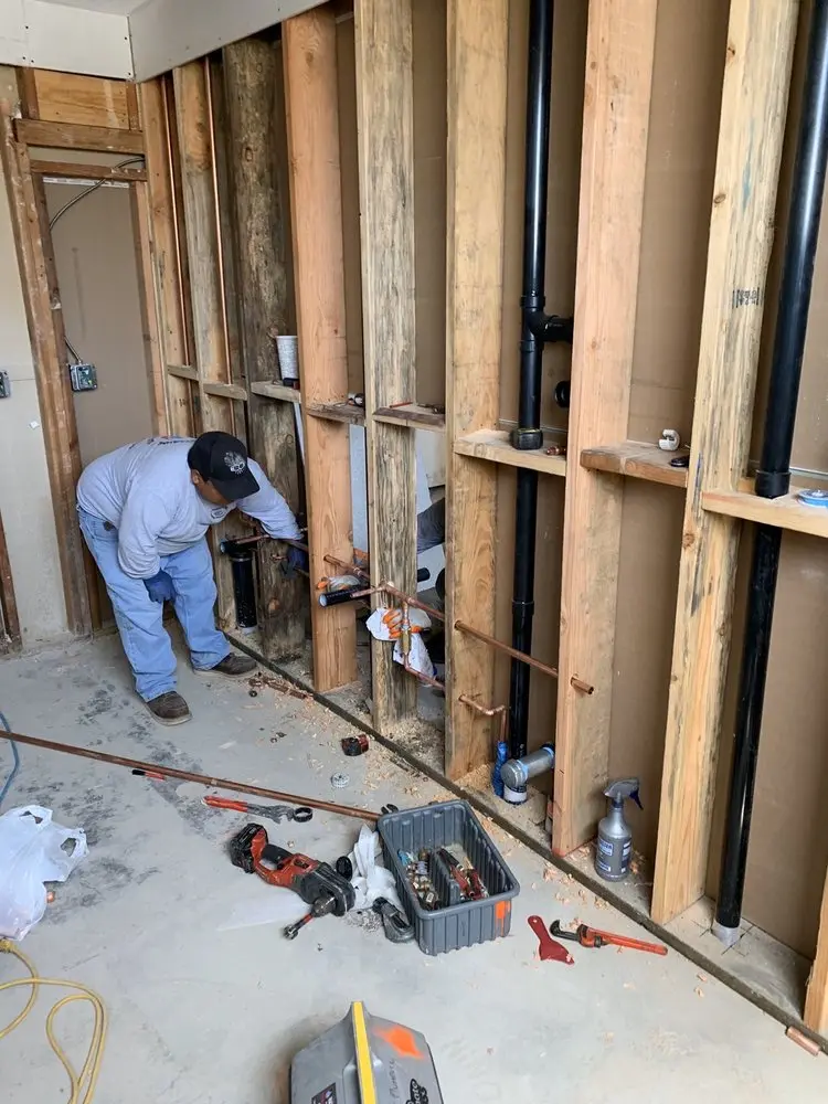 Commercial rough-in plumbing for Gas Line Repair in Rochelle